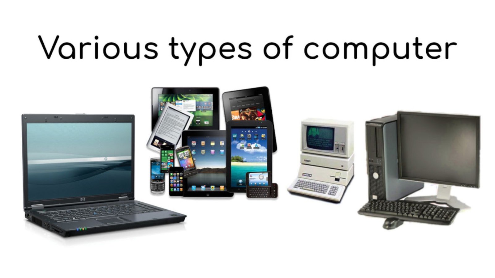 Different types of computers 
